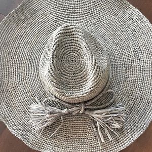 Oversized straw sun hat